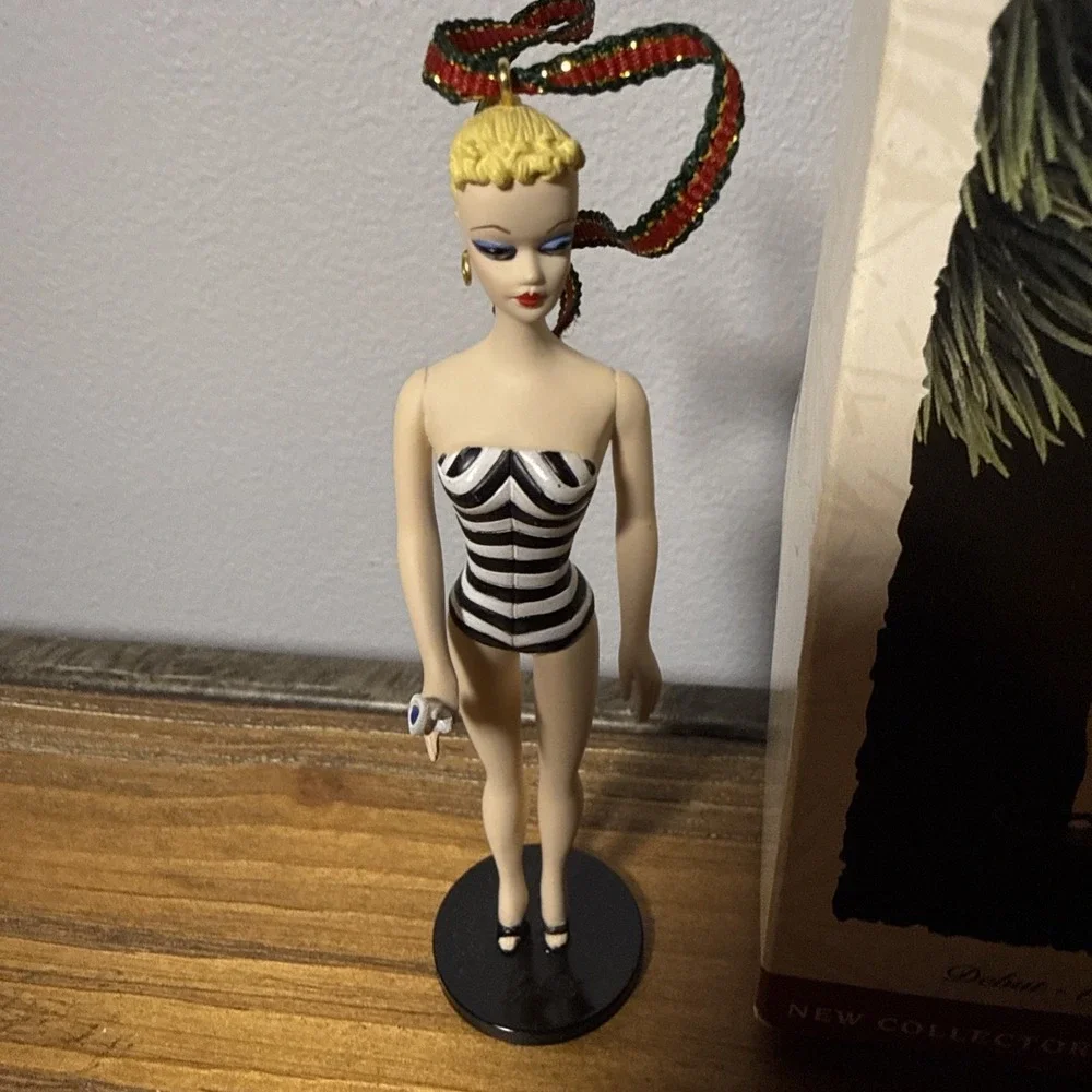Vtg Hallmark Keepsake Barbie 1959 Debut Ornament Collectors Series 1994 Blonde